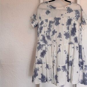 Blue & White Mini Dress